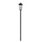 Z-Lite Gannon 3 Light Outdoor Post Mount Fixture, 12in. W x 125.5in. H, Black 5008PHXLR-5009P96-BK - alternate 4